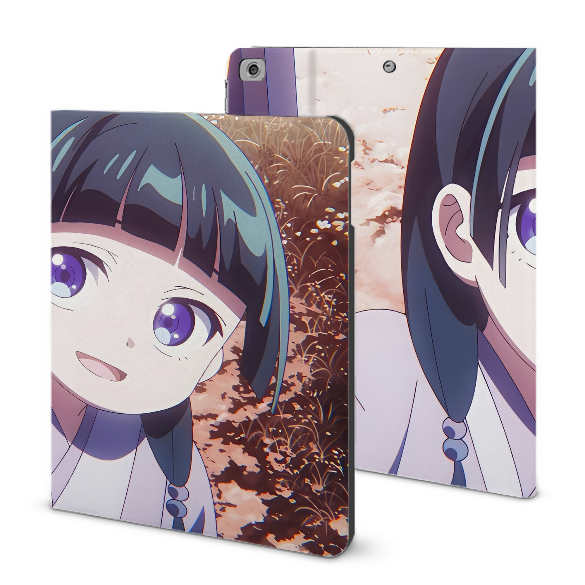 （画像用） 薬屋のひとりごと The Apothecary Diaries IPad ケース ブック型 PUレザー TPU 耐衝撃 軽量 薄型 ペン収納なし 全面保護 IPad 各モデル対応